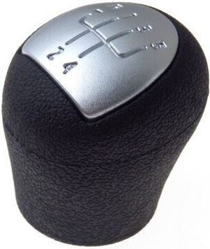 Metalcaucho Shift Knob for Dacia Logan Renault Clio / Megane / Kangoo Silver
