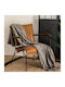 A-s Flannel Κουβέρτα Fleece Ημίδιπλη 180x230εκ. D.grey