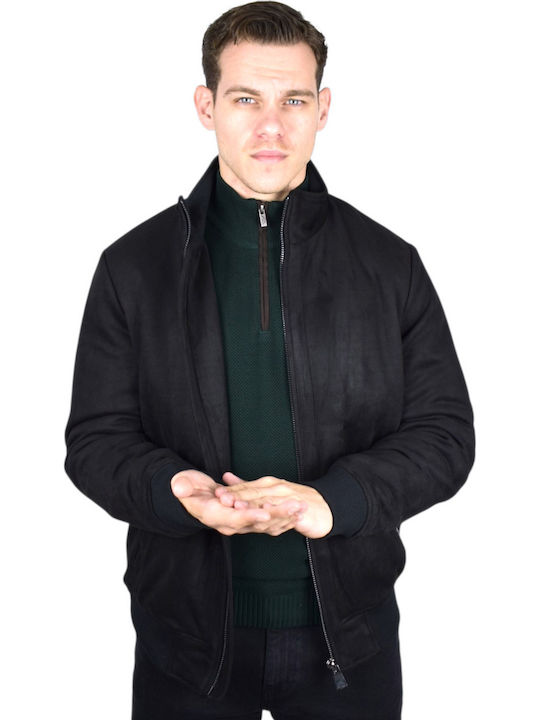 Brokers Jeans Lederjacke Jacke Black