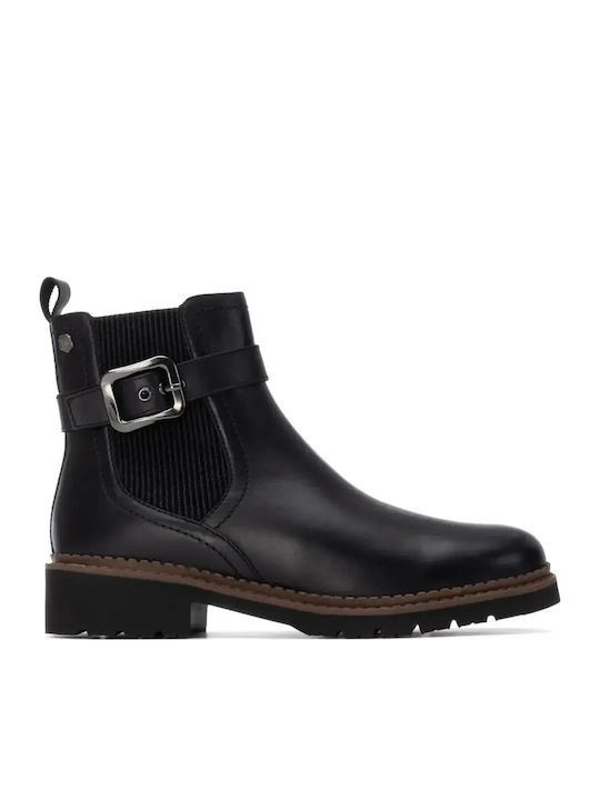 Leather Women's Ankle Boots Black
