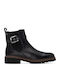 Leather Women's Ankle Boots Black