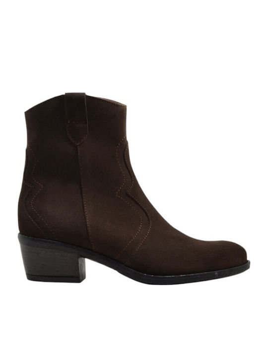 Ragazza Leather Women's Cowboy Boots Brown