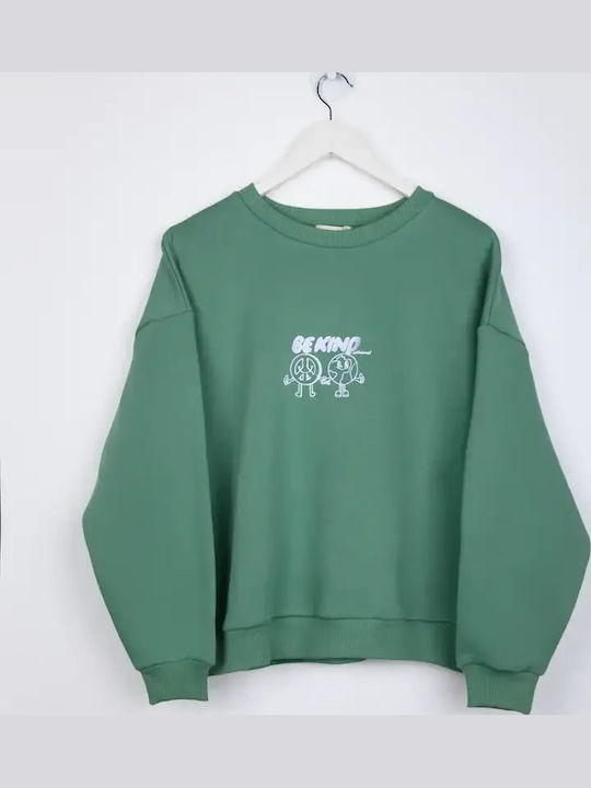Sweatshirt Γυναικείο Φούτερ Green