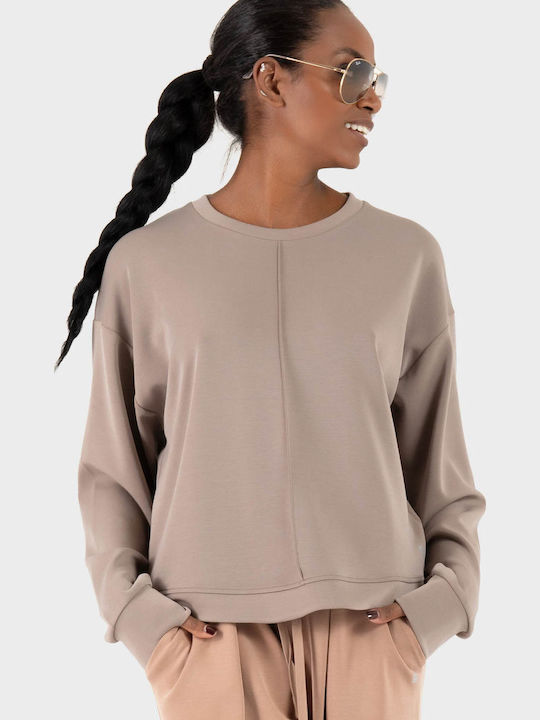 Deha Damen Sweatshirt Taupe