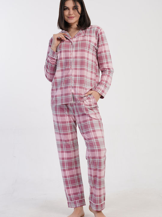 Vienetta Secret Winter Women's Pyjama Set Pink