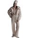 Women's Fabric Trousers Beige