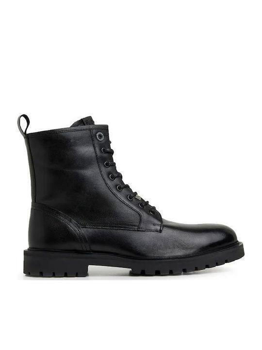Leather Black Men's Boots