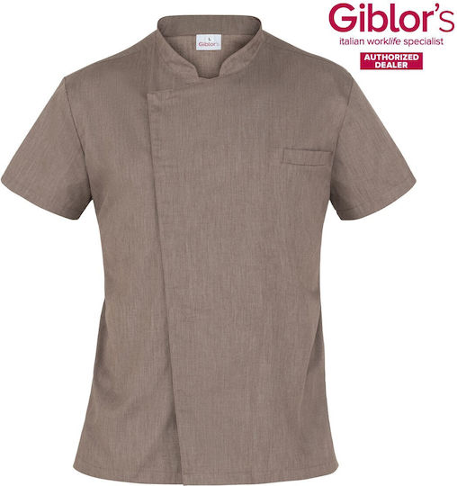 Giblors Σακάκι Σεφ Federico Slim Fit Tortora Giblor's Giblor's