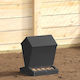 Chicken Feeder Black 30 x 30 x 39 cm Cold Rolle...