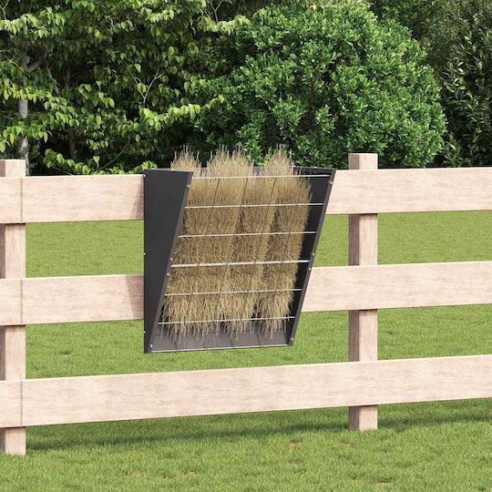 Vidaxl Hängender Futterspender aus Stroh Schwarz 61 X 33 X 66 cm