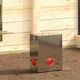 Vidaxl Chicken Feeder Silver 32.5 X 20.5 X 43 Cm