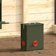 Vidaxl Chicken Feeder Olive Green 32.5 X 20.5 X...