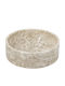 Artekko Marble Decorative Bowl Marble Beige 24x24x11cm