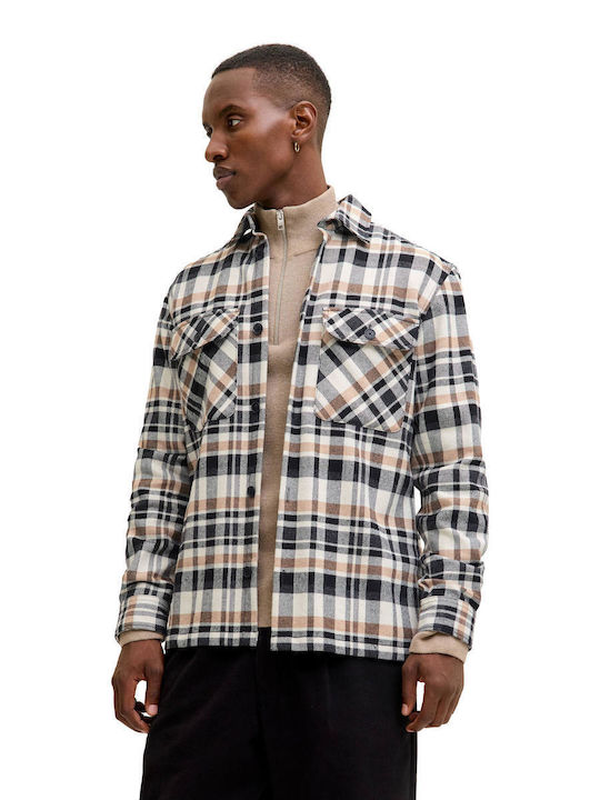 Jack & Jones Melange Дълъг Ръкав Overshirt Каре...