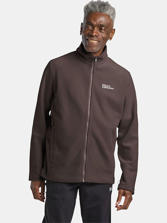 Men's Fleece Cardigan Gray