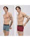 Herren Boxershorts Rot mit Mustern 2Packung
