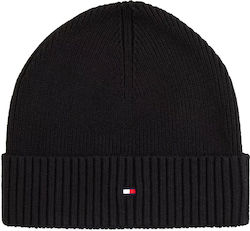Tommy Hilfiger Flag Beanie Masculin Căciulă Tricotat în culoarea Negru Tommy Hilfiger Flag Beanie Masculin Căciulă Tricotat în culoarea Negru
