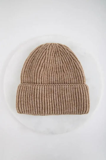 Beanie Feminin Căciulă Tricotat în culoarea Maro