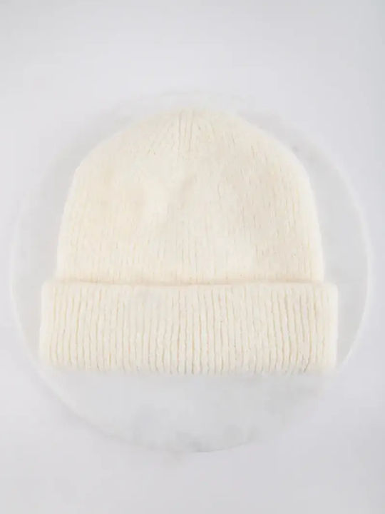 Beanie Beanie Knitted in White color