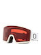 Oakley Snow Mască de Schi și Snowboard pentru Adulți Albă cu Lentilă Roz