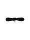 Bergal Round Cord Laces Black 75cm Thick Round Shoelaces Colour Black 75 Centimeters 100% Cotton Non-Slip