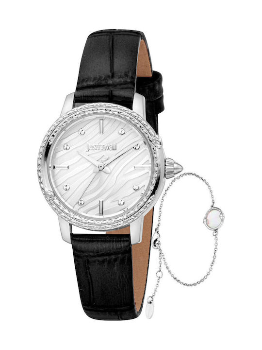 Just Cavalli Women's Watch with Black Leather S...