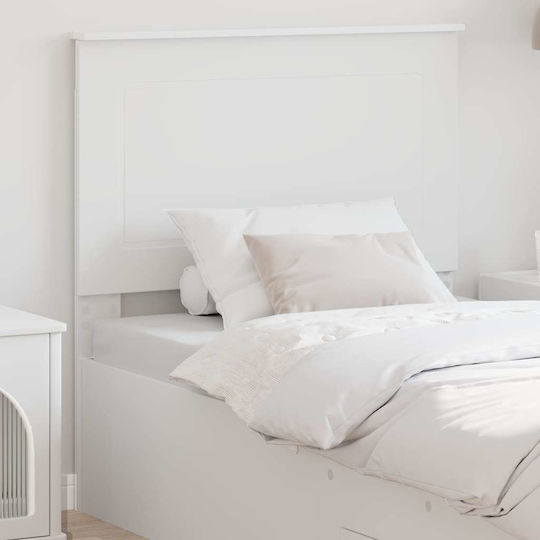 vidaXL Wooden Bed Headboard White 80x100cm