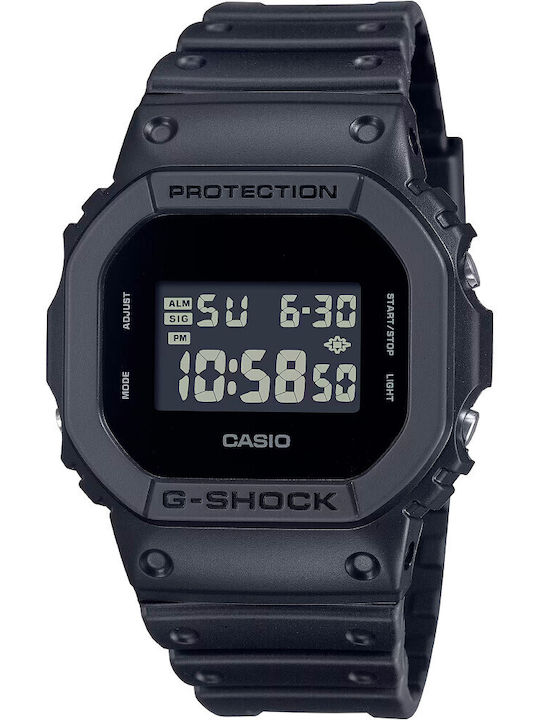 Casio Digital Women's Watch with Black Rubber Strap