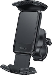 Yesido Fahrradkoffer & -halterung Fahrrad Handy-Halterung 360° Drehung Ein-Knopf Stabilisierung Verriegelung 4,8-7,2'' Schwarz C249