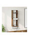 Wandregal Aus Alt Holz 30x25x100cm