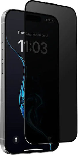 3D Privacy Ματ Tempered Glass Μαύρο (iPhone Air)