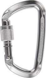 Climbing Technology D-shape Sg Aluminium Carabiner Silver