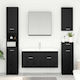 vidaXL Шкаф без Мивка Д38.5xШ38.5xВ46см Black Beech