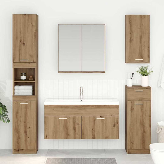 vidaXL Waschtisch ohne Waschbecken L38.5xB38.5xH46cm Artisan Oak