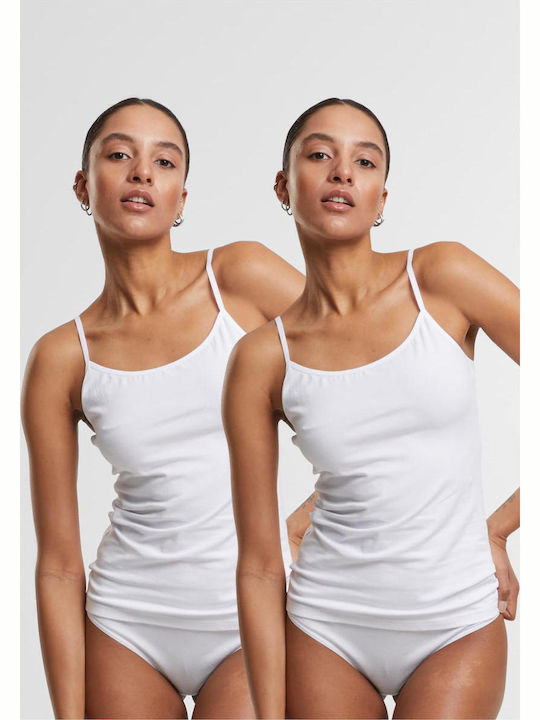 Damen T-Shirts White 2Pack