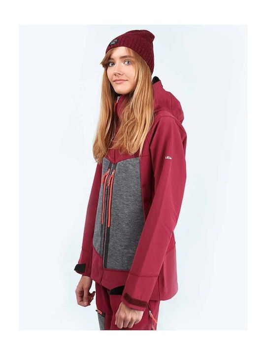 Salewa Comici Sw Dst 28176-6361 Γυναικείο Μπουφάν Soft Shell για Σκι & Snowboard Κόκκινο