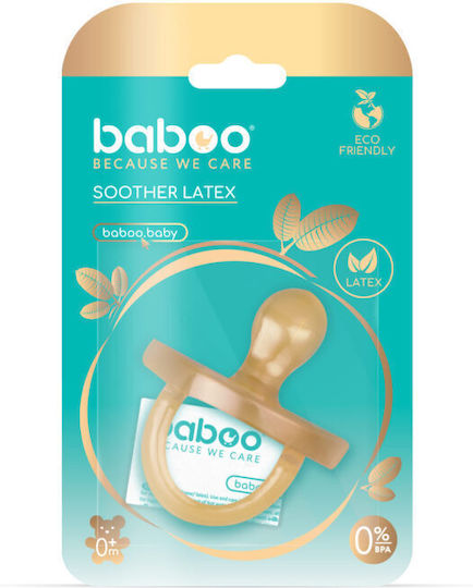 Baboo Schnuller Gummi Beige für 0+ Monate