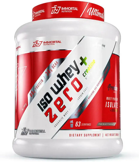 Immortal Nutrition Iso Whey Zero + Creatine Protein Whey with Creatine Gluten & Lactose Free with Flavor Chocolate Banana 2kg