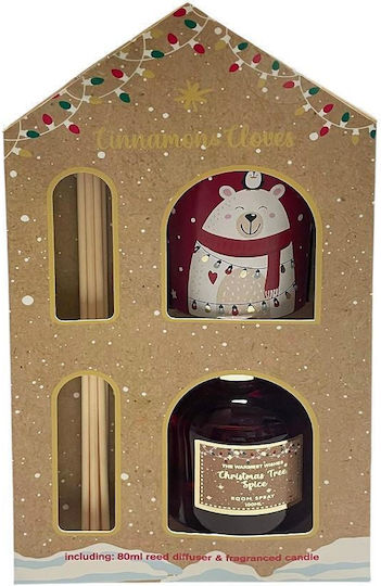 Espiel Christmas Diffuser with Fragrance Cinnamon FRS216K6 80gr 80ml