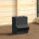 vidaXL Metal Feeder for Chickens and Poultry wi...