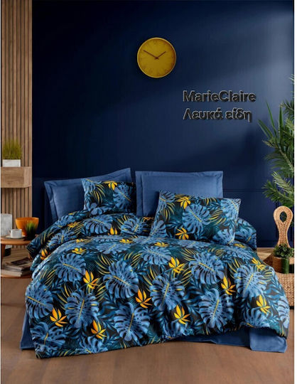 Mardim Cotton Duvet Cover Set 220x240cm Super King with 2 Pillowcases N.8