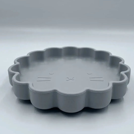 Pandaboo Baby Food Plate made of Silicone Blue