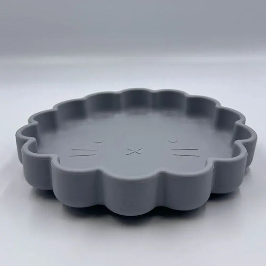 Pandaboo Kinderteller aus Silikon Gray