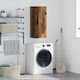 vidaXL Badezimmerschrank B34.5xT34xH90cm Braun