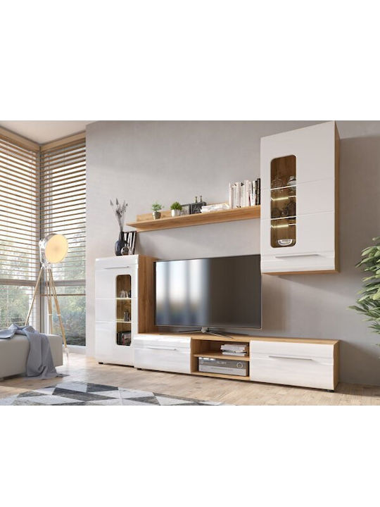 Unitate TV pentru sufragerie Ontario 172 Maro cu vitrină
