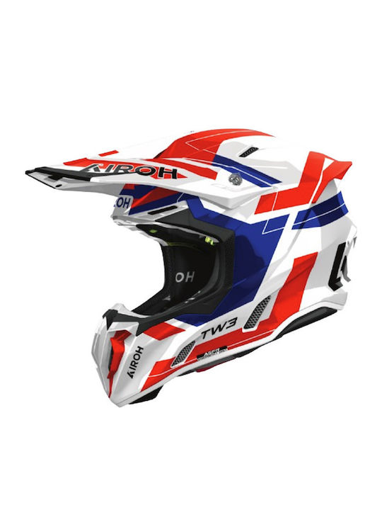 Airoh Twist 3 Dynasty Blue / Red Gloss Motorcyc...