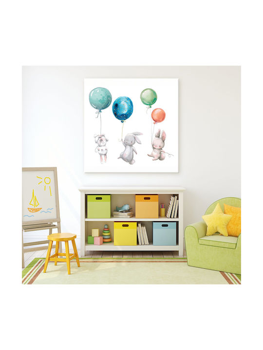 Caravelshop Kids Canvas Wall Painting 70x70cm