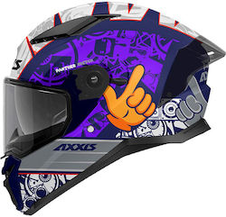 Axxis Panther Full Face with Sun Visor ECE 22.06 Sketch B8 Gloss