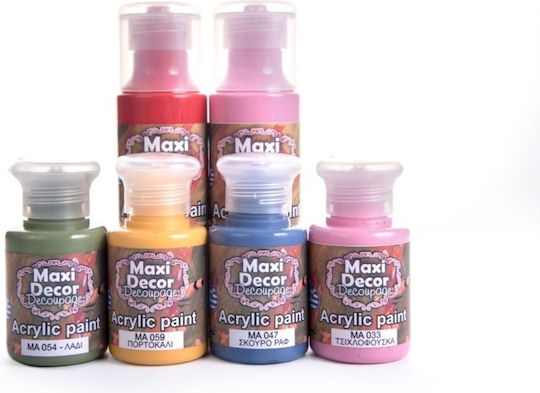 Maxi Decor Acrylic Paint Decoupage Orange 130ml