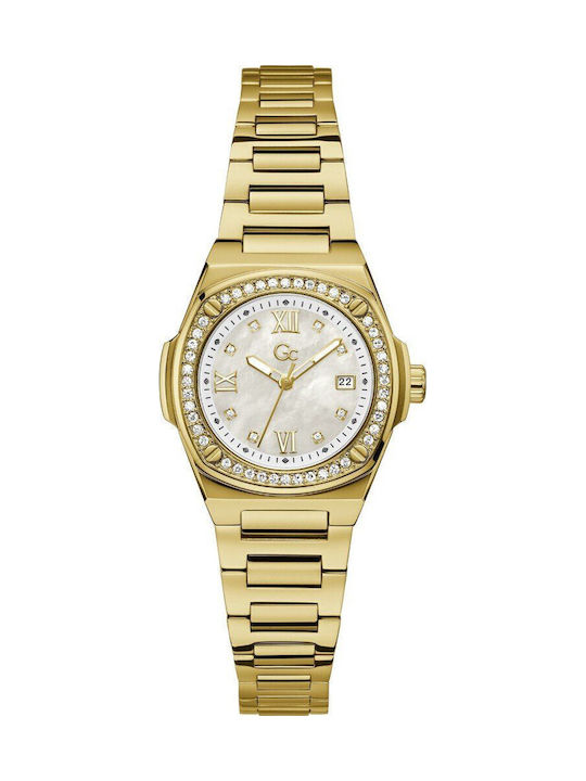 GC Watches Women's Watch with Gold Metal Bracelet